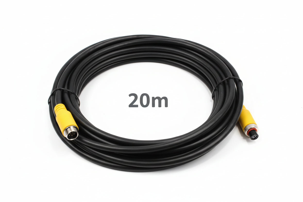 4-Pin AHD Round Cable – Male to Female-20M