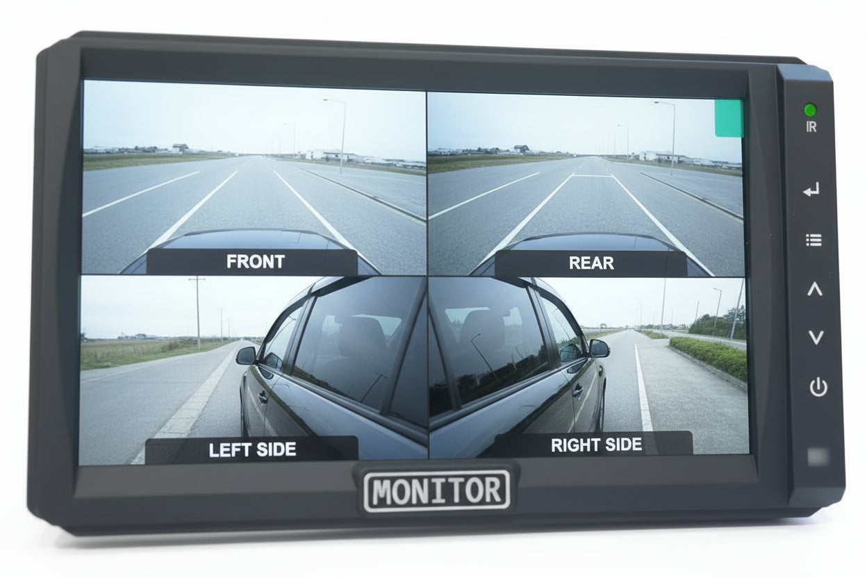 7" AHD Quad Monitor 4Channel IPX Screen