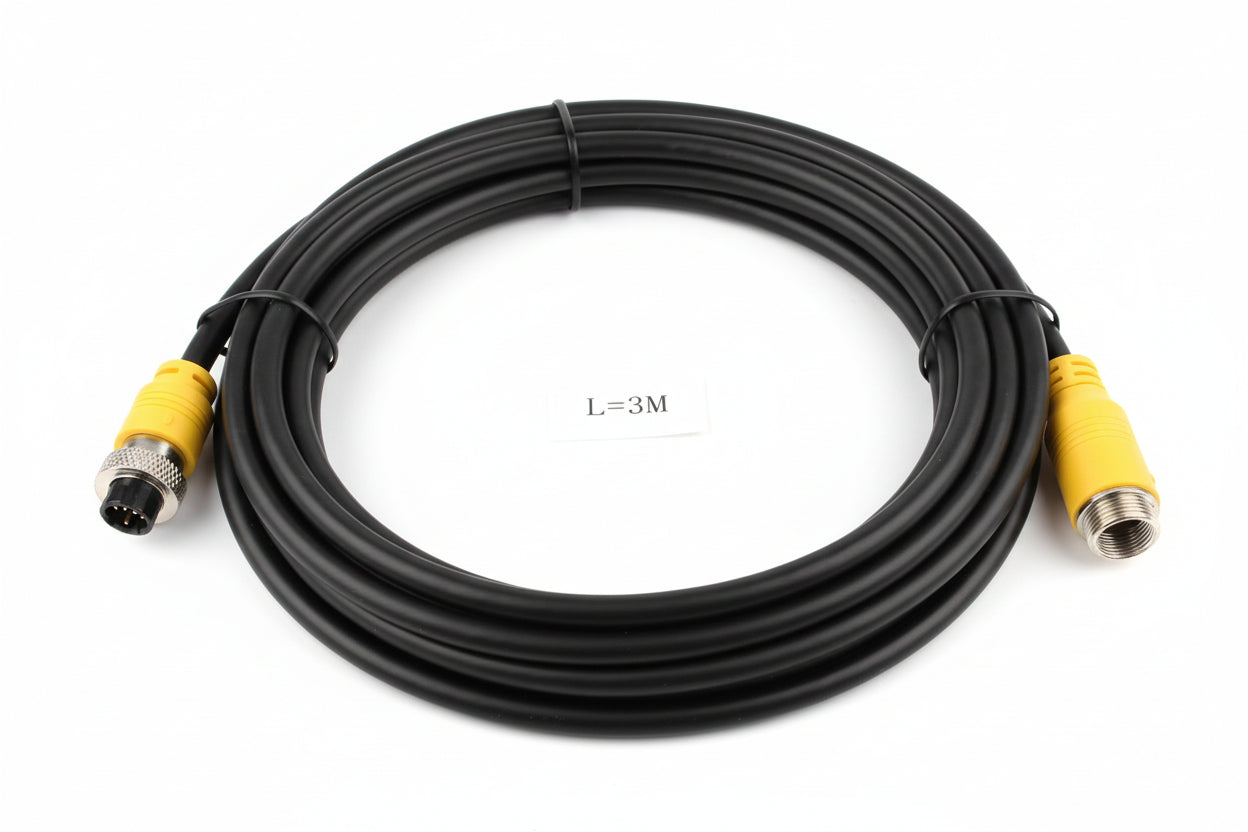 4-Pin AHD Round Cable – Male to Female-3m