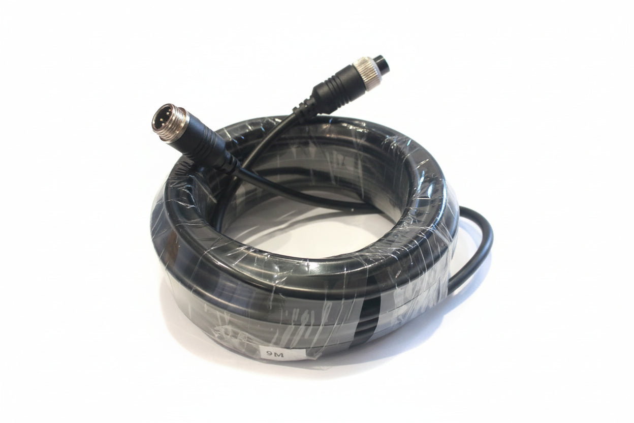 4-Pin AHD Round Cable – Male to Female-9M FT-C4P-9m
