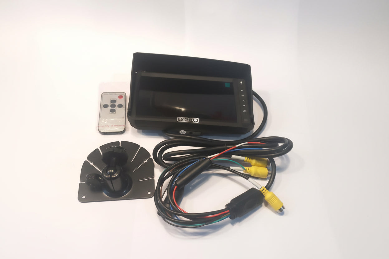 3-Channel Vehicle Camera Monitor (Fleet Safety Display)